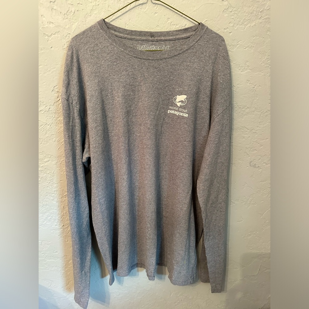 Patagonia Gray Long Sleeve Tee Casual Comfort